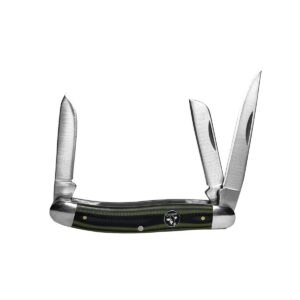 open Cattleman Stockman Cowhand Series Knives in green