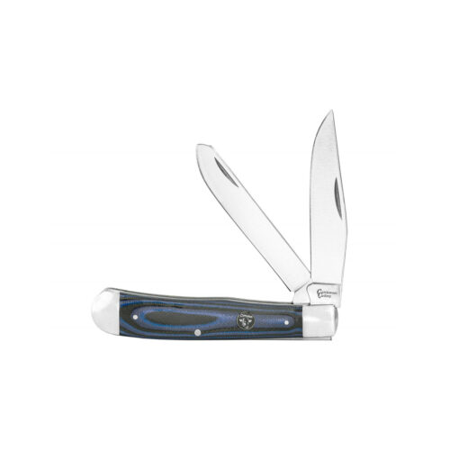 Cattleman Trapper Cowhand Knives in blue