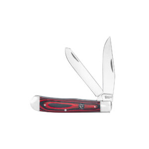 Cattleman Trapper Cowhand Knives in red